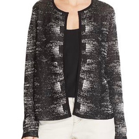 Eileen Fisher Open Front Knit Cardigan - Picture 1 of 8